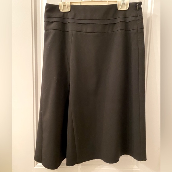 NWOT Nylon by Dec Lined Size 6 Black A-Line Skirt - Picture 1 of 8